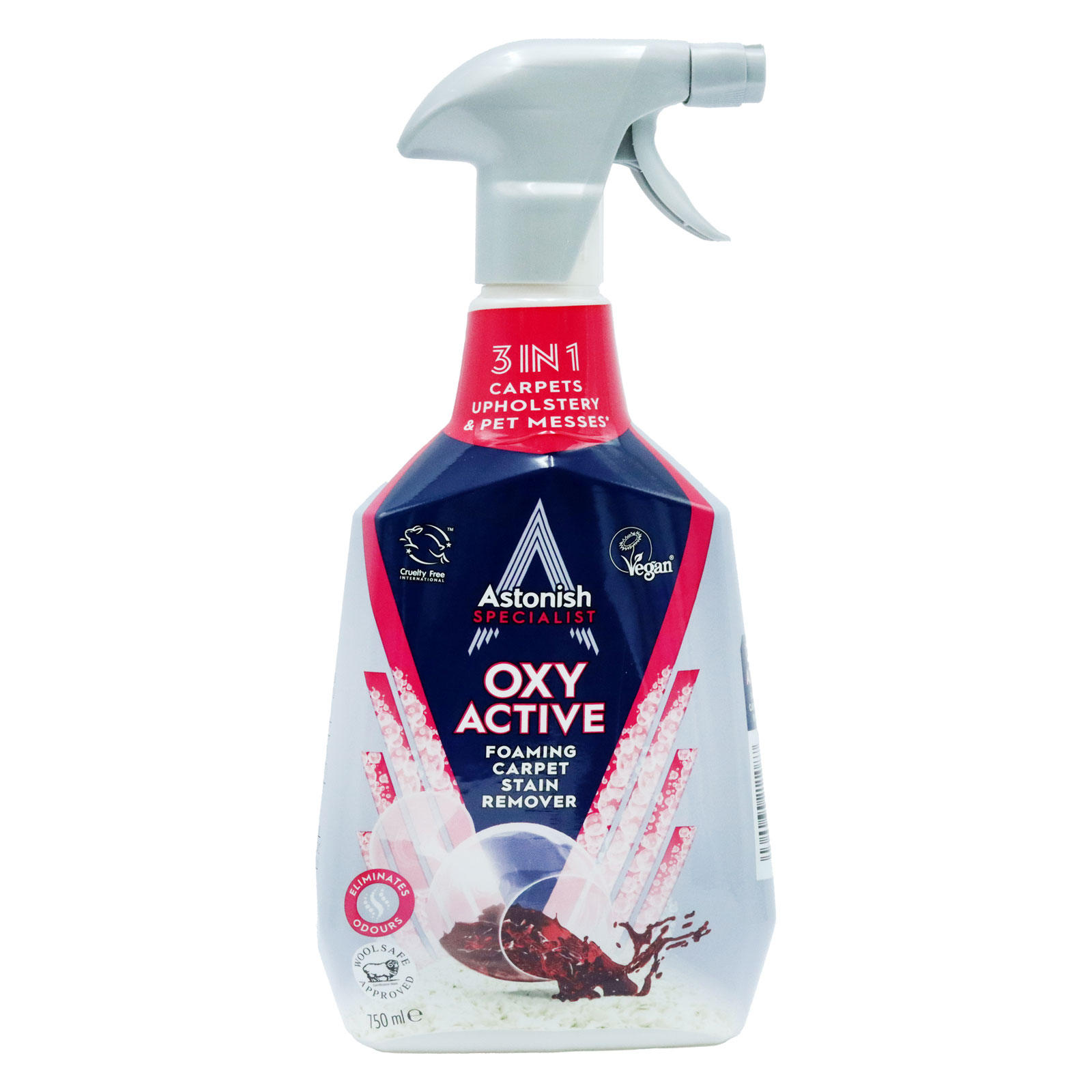Astonish Oxy 3 In 1 Carpet Stain Remover 750ml