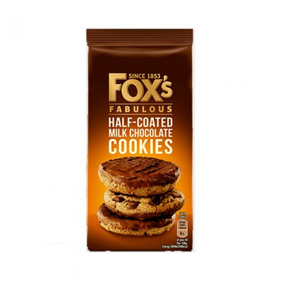 (DELIST) Foxs Cookies Half Coated Milk (Arabic) 180g (E)
