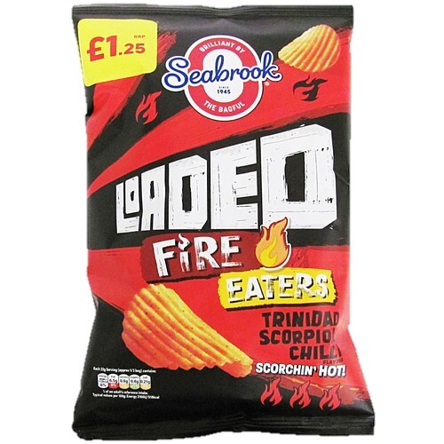 Seabrook Loaded Fire Eaters Trinidad Scorpion PM £1.25 65g
