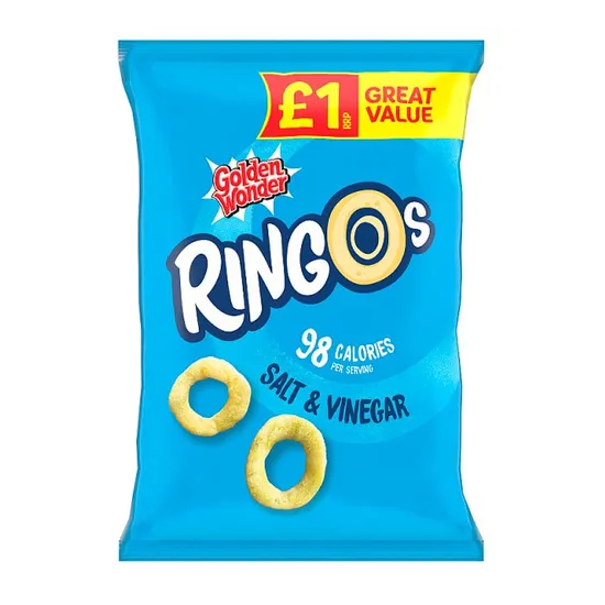 Golden Wonder Ringos Salt & Vinegar PM £1 40g