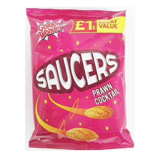 Golden Wonder Saucers Prawn Cocktail PM £1 40g