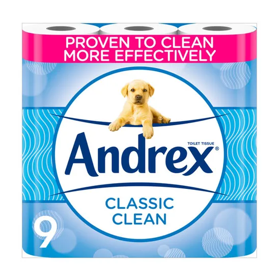 Andrex Classic Clean Toilet Tissue 9 Rolls (US)