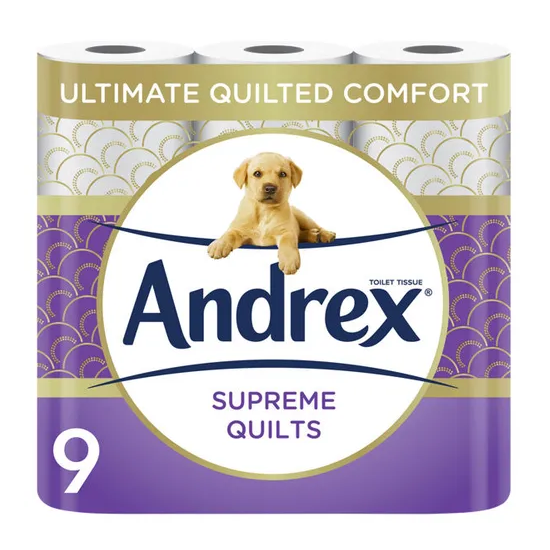 Andrex Supreme Quilts Toliet Roll 9 Rolls (US)