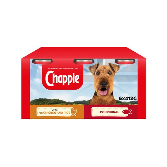 Chappie Dog Tins Favourites (6 x 412g)