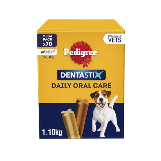 Pedigree Dentastix Daily Dental Chews Small Dog 70 Sticks