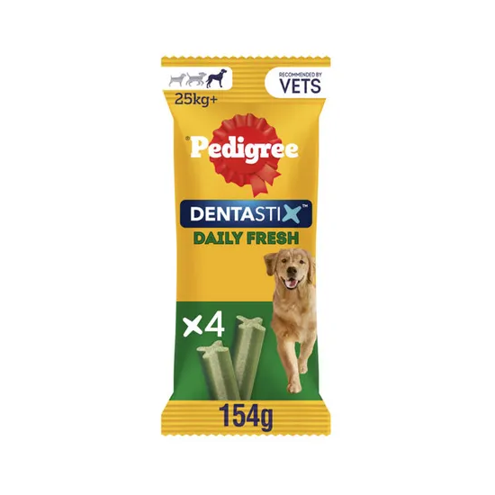 Pedigree Dentastix Fresh Daily Dental Chews Large Dog 4 Sticks