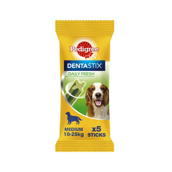 Pedigree Dentastix Fresh Daily Dental Chews Medium Dog 5 Sticks