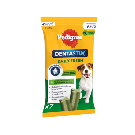 Pedigree Dentastix Fresh Daily Dental Chews Small Dog 7 Stick