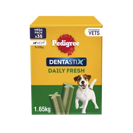 Pedigree Dentastix Fresh Daily Dental Chews Small Dog 35 Sticks