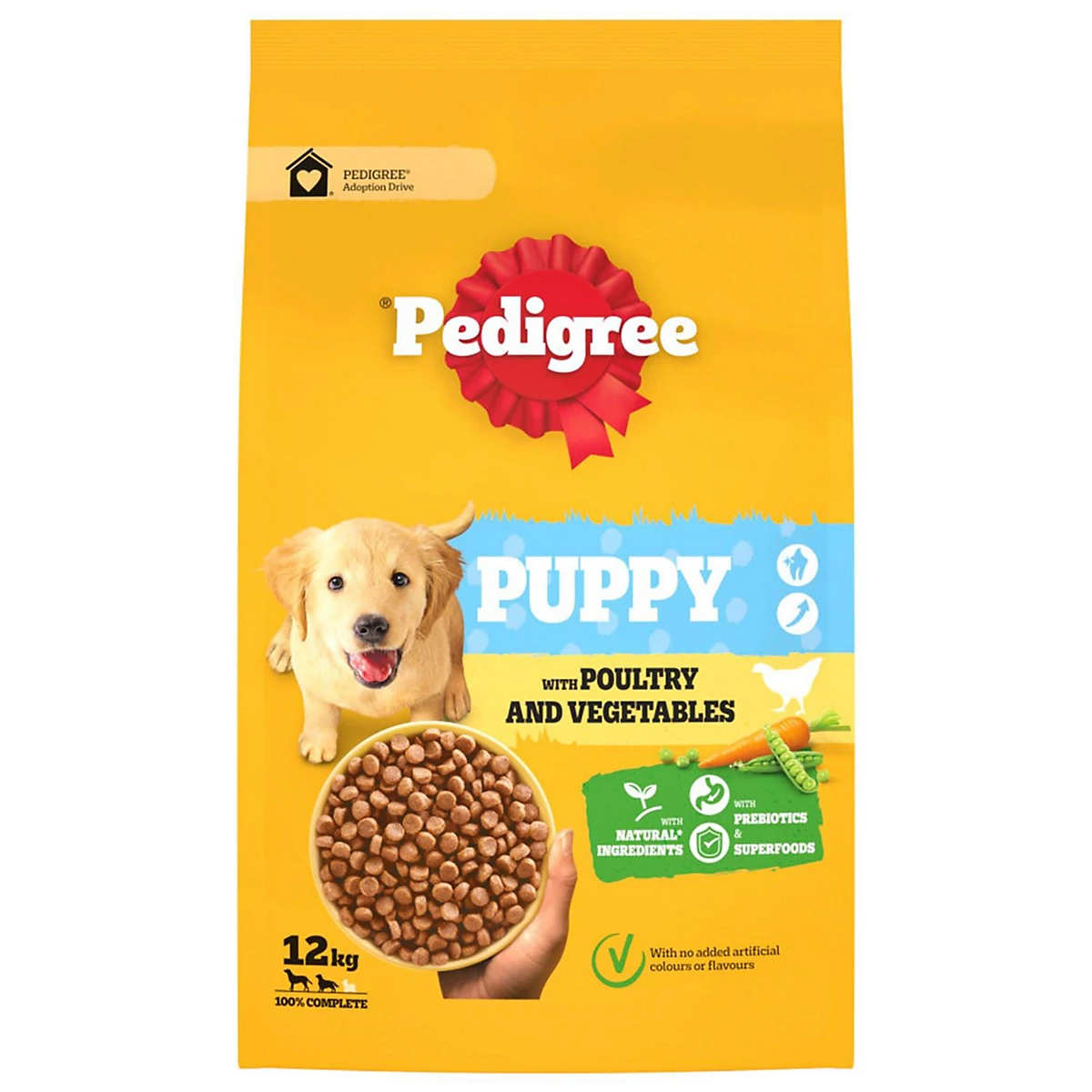 Pedigree Puppy Medium Dog Complete Dry With Poultry & Vegatables 12kg