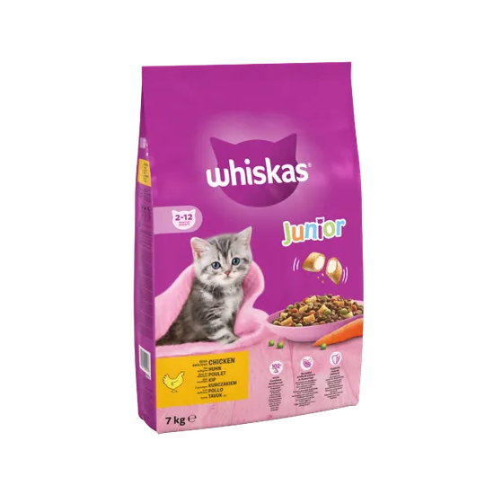 Whiskas 2-12 Months Kitten Complete Dry With Chicken 7kg