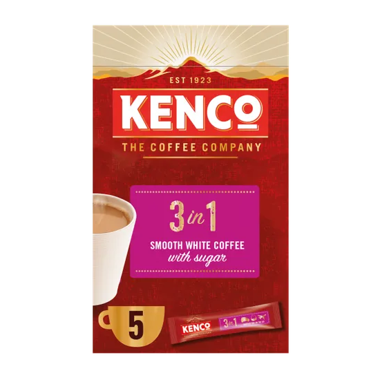 (DELIST) Kenco Instant 3in1 Smooth White Coffee (5 x 20g)
