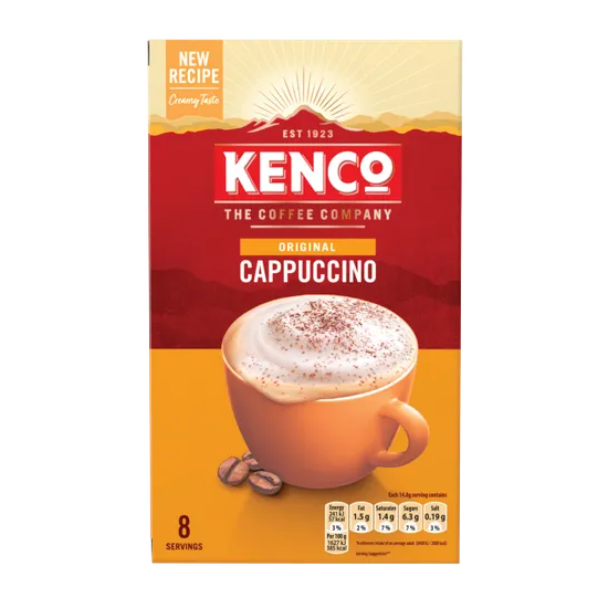 (DELIST) Kenco Instant Cappuccino Regular (8 x 14.8g)