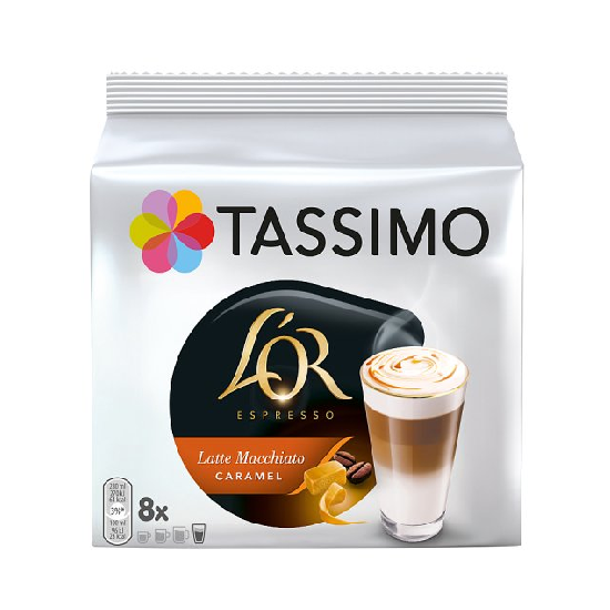 Tassimo LOR Latte Macchiato Caramel Coffee Pods 8s