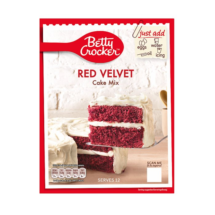 Betty Crocker Red Velvet Cake Mix 425g (HS)