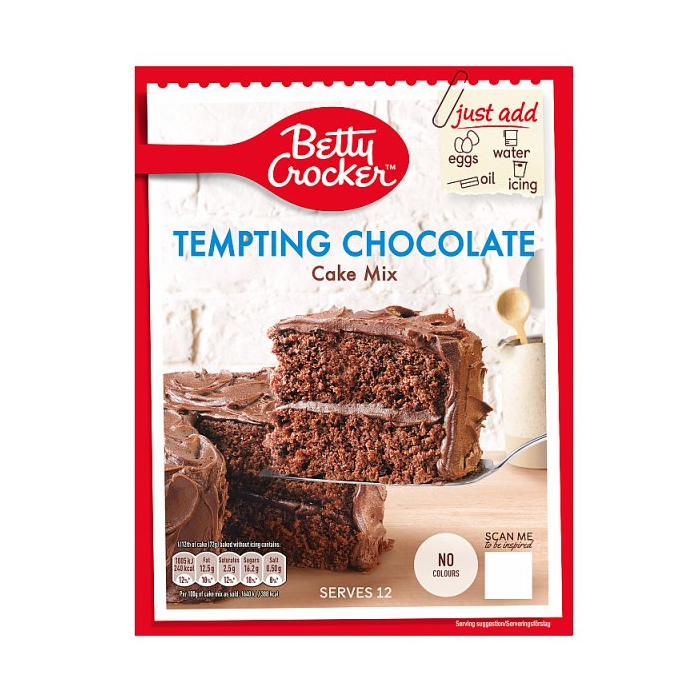 Betty Crocker Tempting Chocolate Cake Mix 425g (HS)