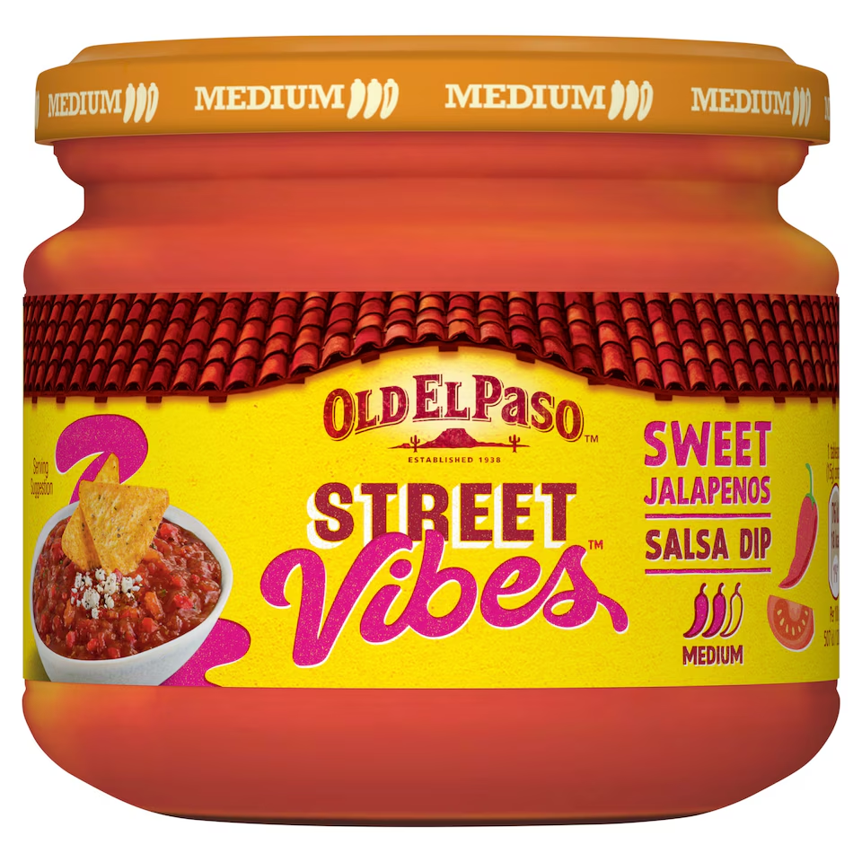 Old El Paso Salsa Dip Street Vibes Sweet Jalapeno 335g (HS)