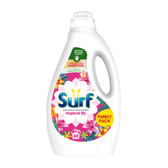 Surf Liquid Tropical Lily Laundry Detergent 1.6Ltr 60W (HS)