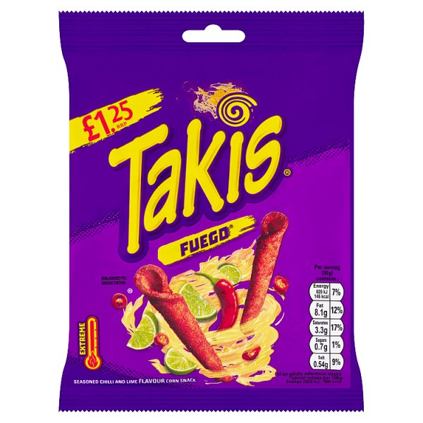 (DELIST) Takis Fuego 55g PM £1.25 (HS)