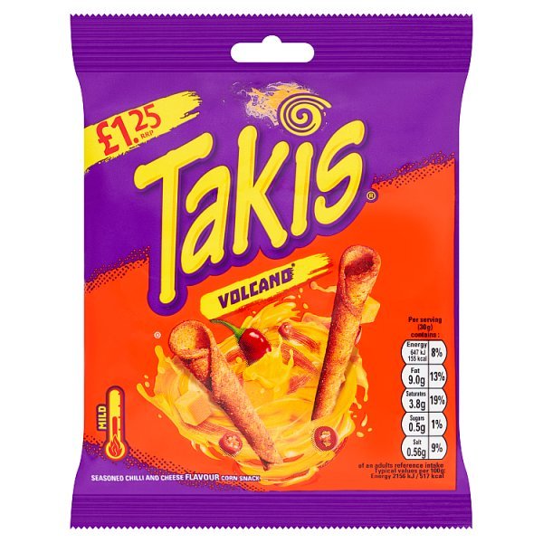 (DELIST) Takis Volcano 55g PM £1.25 (HS)