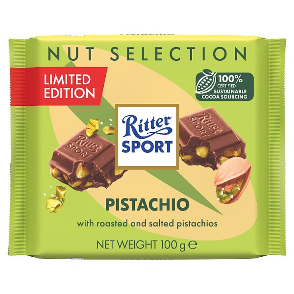 Ritter Sport Nut Selection Pistachio 100g Ltd