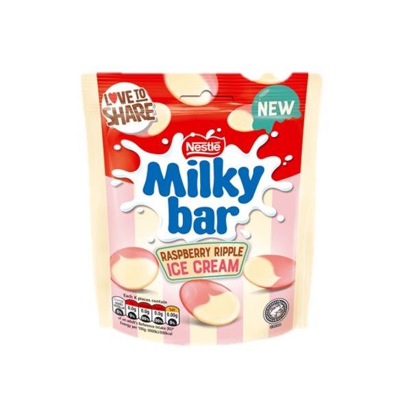(Delist) Milkybar Buttons Raspberry Ripple IC Pouch 86g (HS)