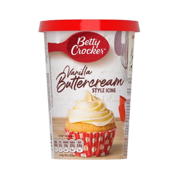 Betty Crocker Vanilla Buttercream Icing 400g (HS)