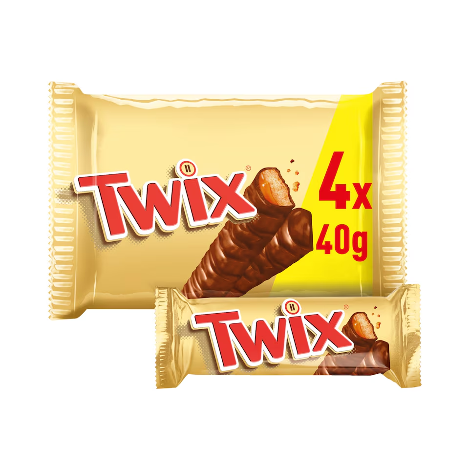 Twix Snack Size 4pk ( 4 x 40g) (HS)