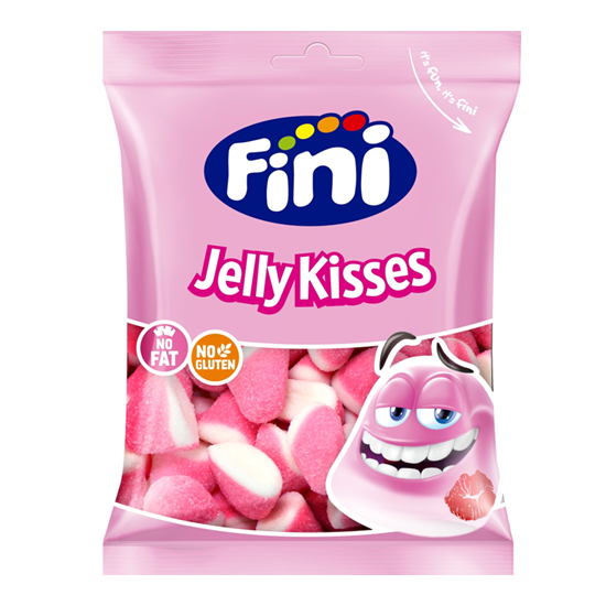 Fini Halal Jelly Kisses Strawberry & Cream 75g