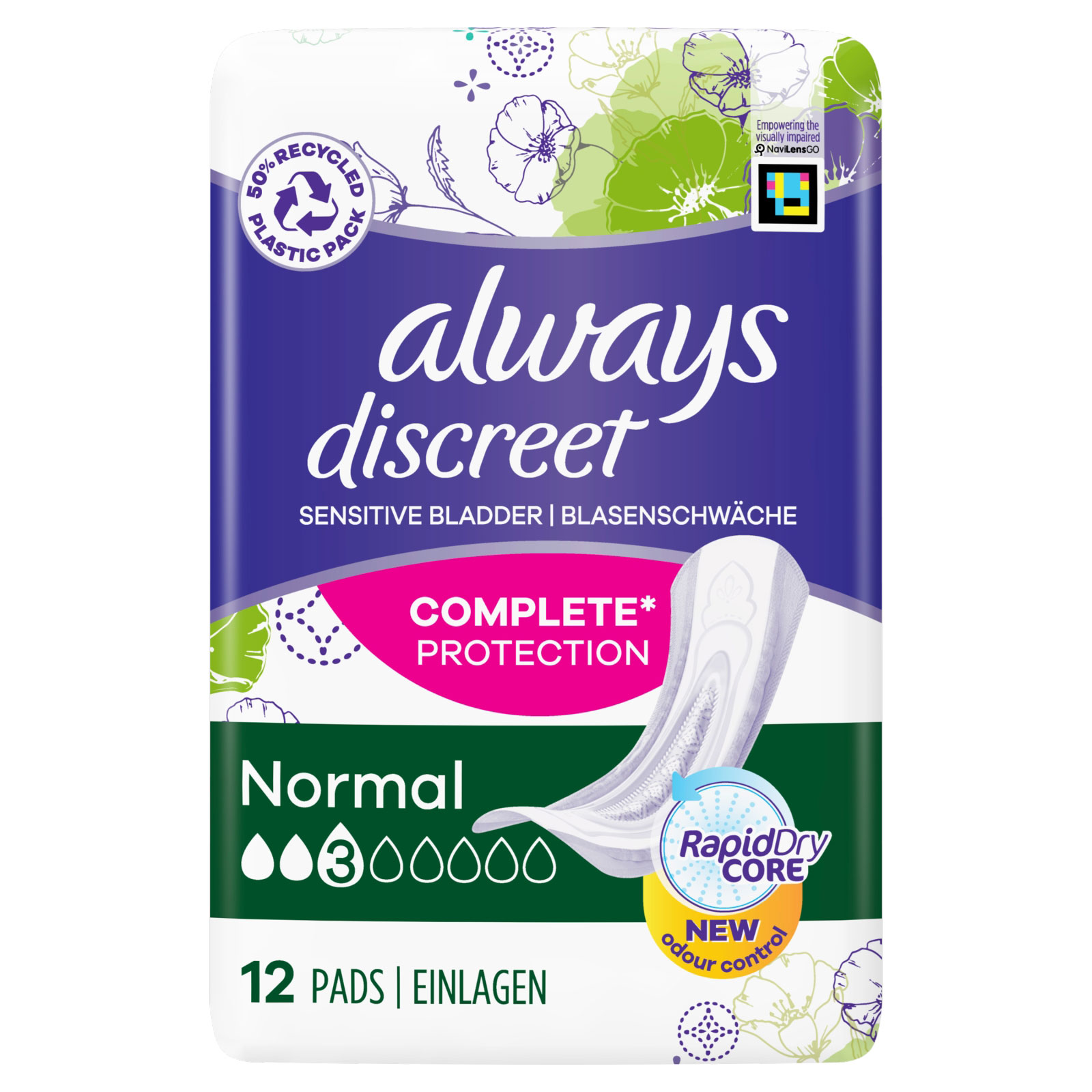 Always Discreet Normal Pads (HS)