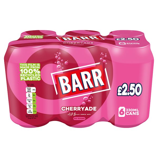 BARR Cherryade (6 x 330ml) PM £2.50 (HS)
