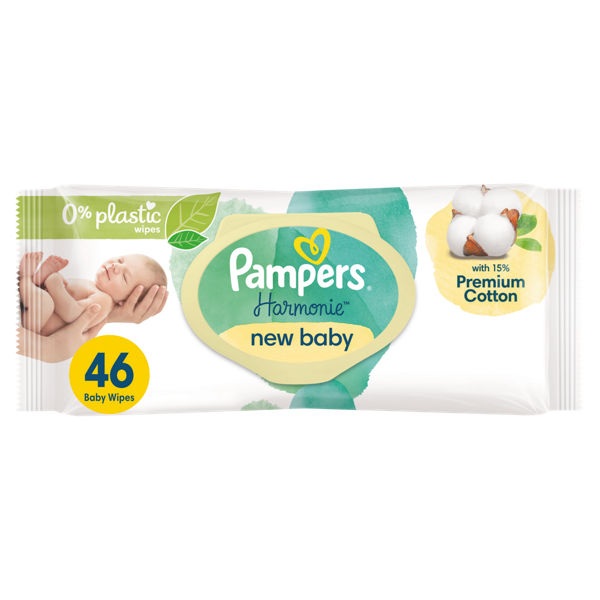Pampers Harmonie New Baby Wipes 46s (HS)
