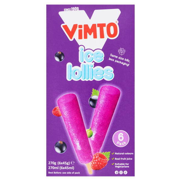 Vimto Ice Lollies (6 x 45g)