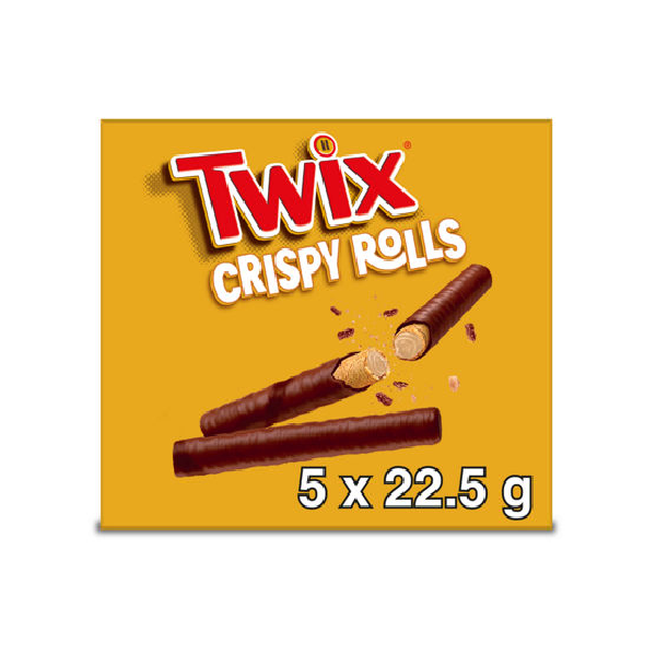 Twix Crispy Rolls (5 x 22.5g) NEW