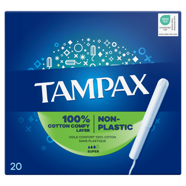 Tampax Super Card Applicator 20s