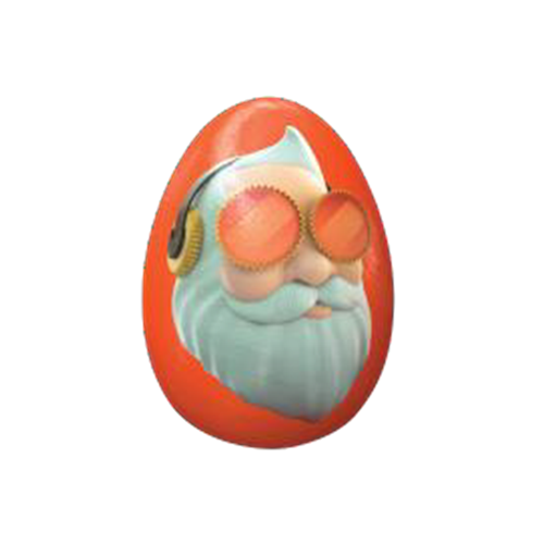 (DELIST)Reeses Peanut Butter DJ Santa Heads 34g NEW