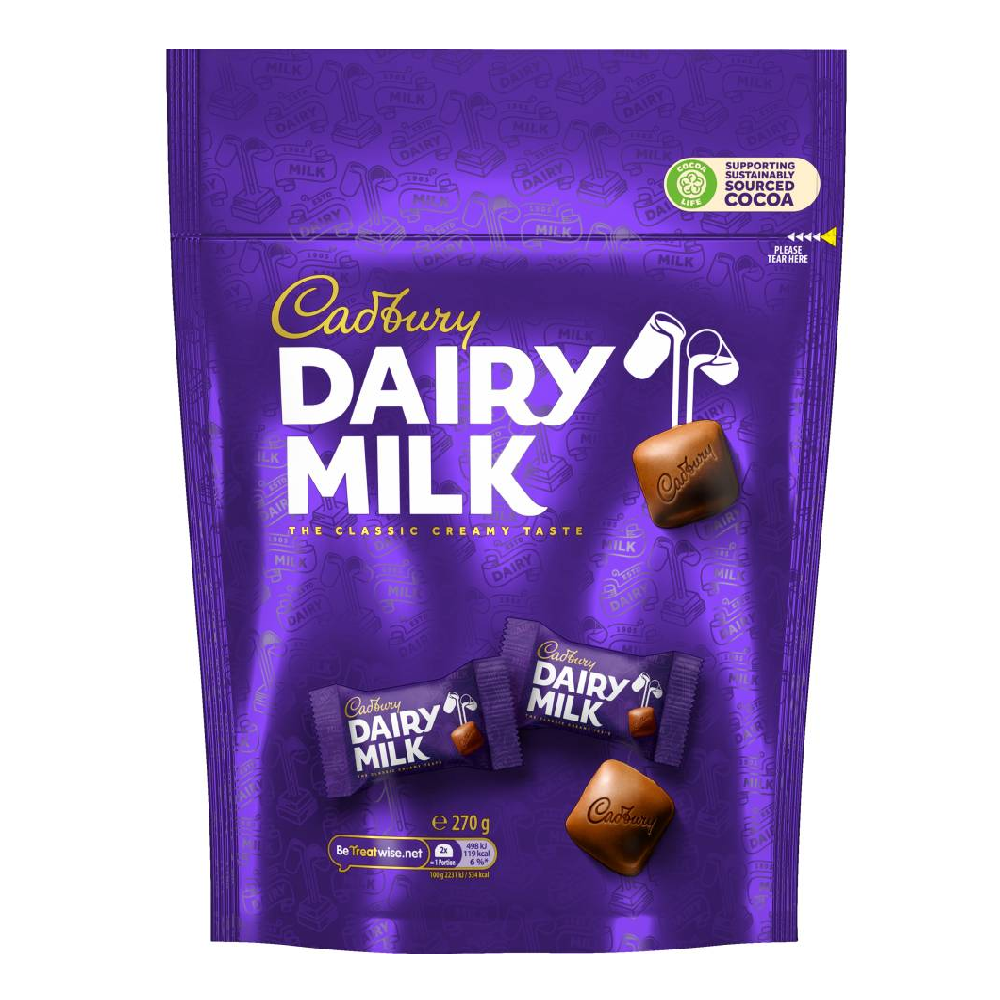 (DELIST)Cadbury Chunks Pouch 270g NEW