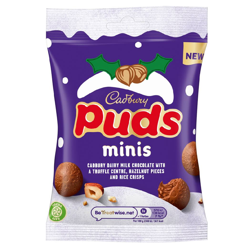 (DELIST)Cadbury Puds Minis Clipstrip 73g