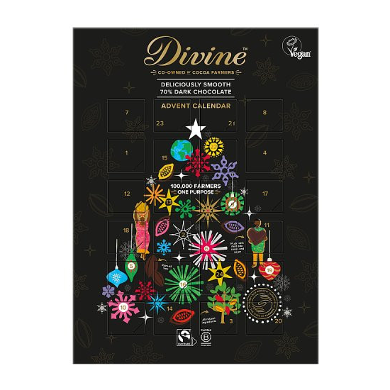 Divine Dark 70% Chocolate Advent Calendar 85g