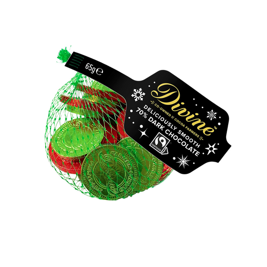Divine Dark 70% Chocolate Coins 65g