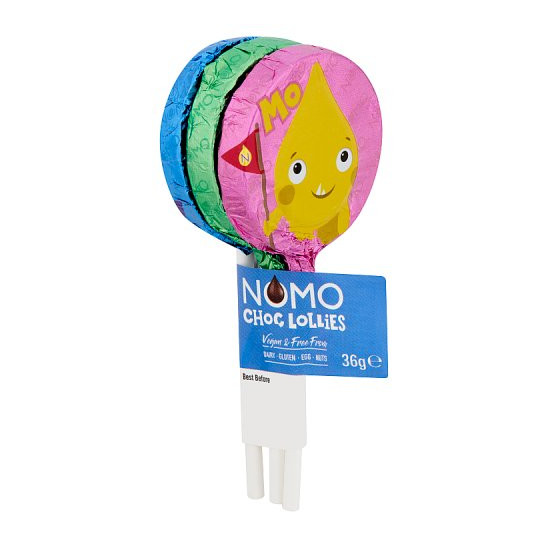 (DELIST)NOMO Chocolate Lollies 3pk 37g