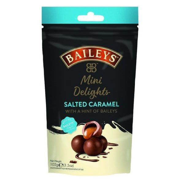 Baileys Salted Caramel Milk Chocolate Mini Delights In Pouch 102g (Contains Alcohol)