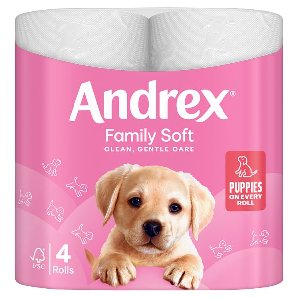 Andrex Gentle Clean Toilet Tissue 4 Roll (HS)