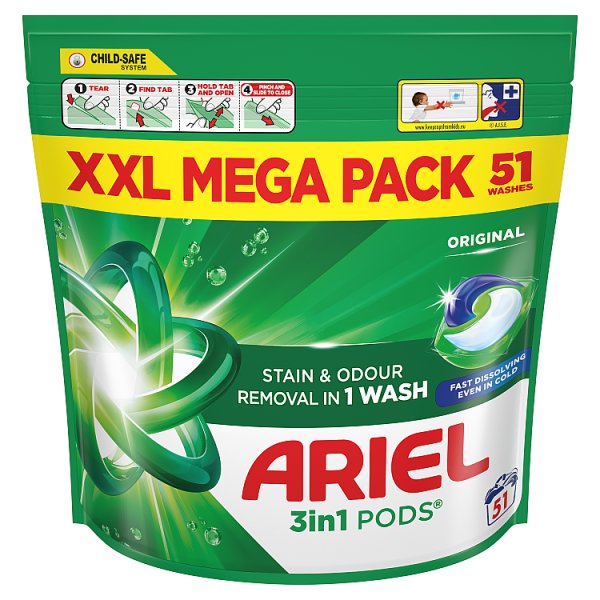 Ariel All In 1 Pods Washing Liquid Original 51W (HS)