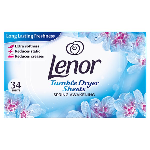 Lenor Tumble Dryer Sheets Spring Awakening 34pk (HS)