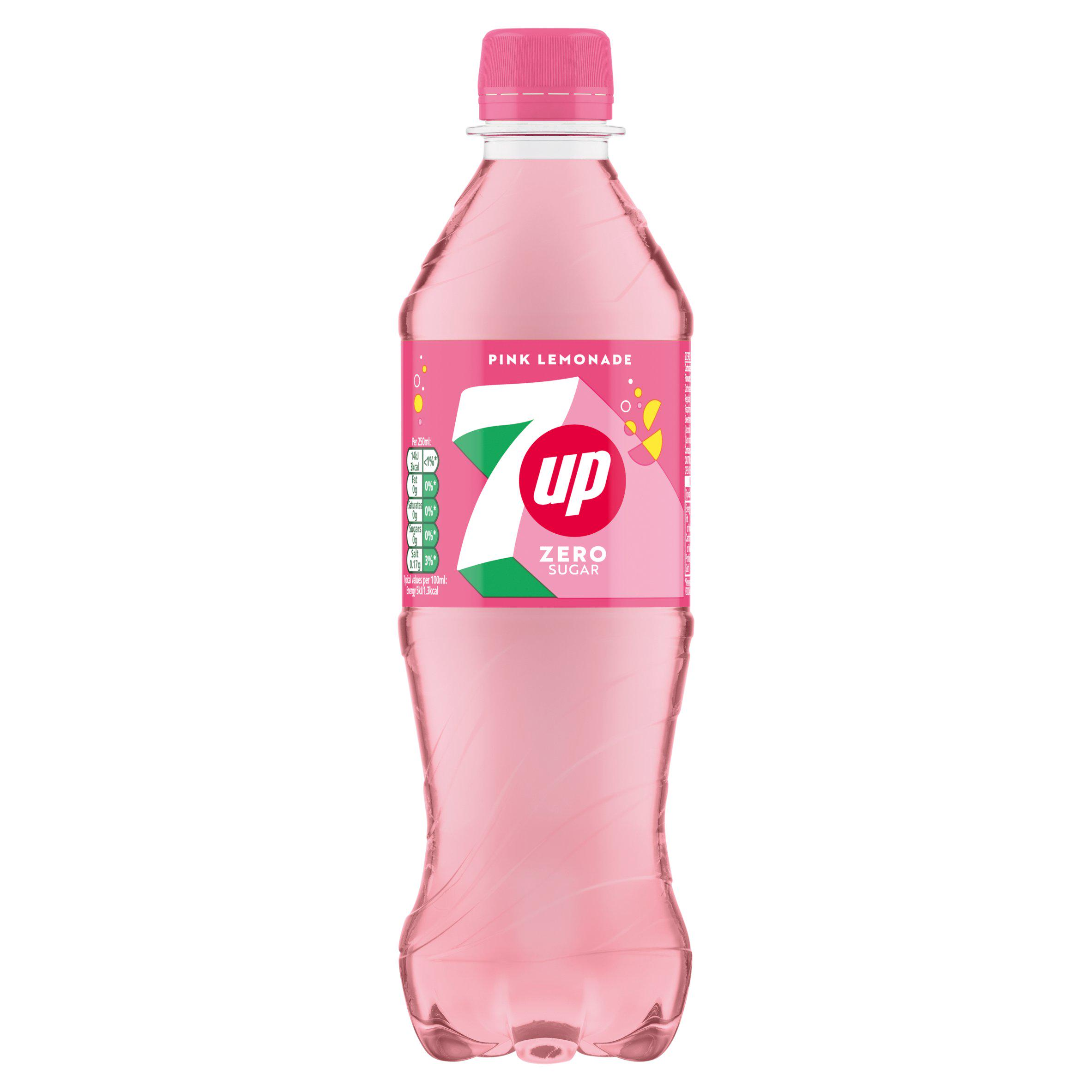 (DELIST) 7Up Zero Pink Lemonade 500ml