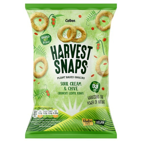 Harvest Snaps Sour Cream & Chive Lentil Rings 21g