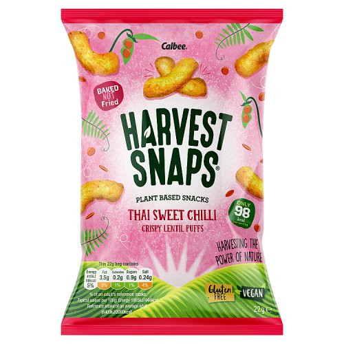 Harvest Snaps Thai Sweet Chilli Lentil Puffs 22g