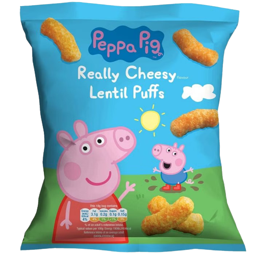 Peppa Pig Cheesy Lentil Puffs 18g
