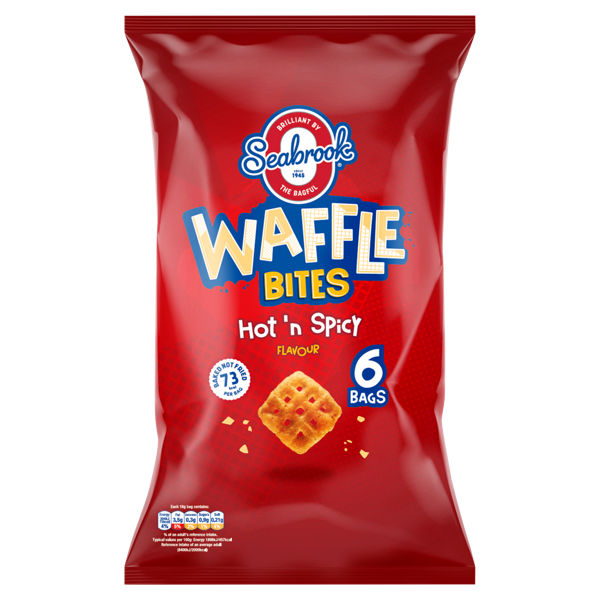 Seabrook Waffles Hot & Spicy 6pk 16g